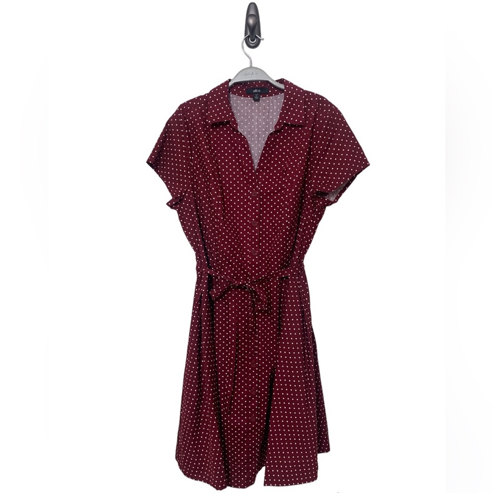 Ellos Red Polka Dot Dress